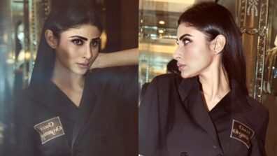 Mouni Roy keeps it preppy in black mini co-Ord set, see pics