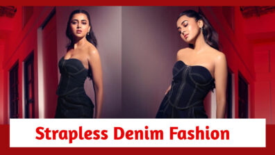 Naagin Fame Tejasswi Prakash Flaunts Her Curves In Strapless Denim