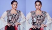 NMACC Opening: Vidya Balan shines in ivory cape with yoke top and drape skirt, see pics