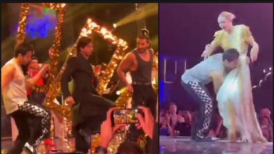 NMACC: Shah Rukh Khan grooves to Jhoome Jo Pathaan with Ranveer Singh, Varun Dhawan lifts Gigi Hadid and kisses her