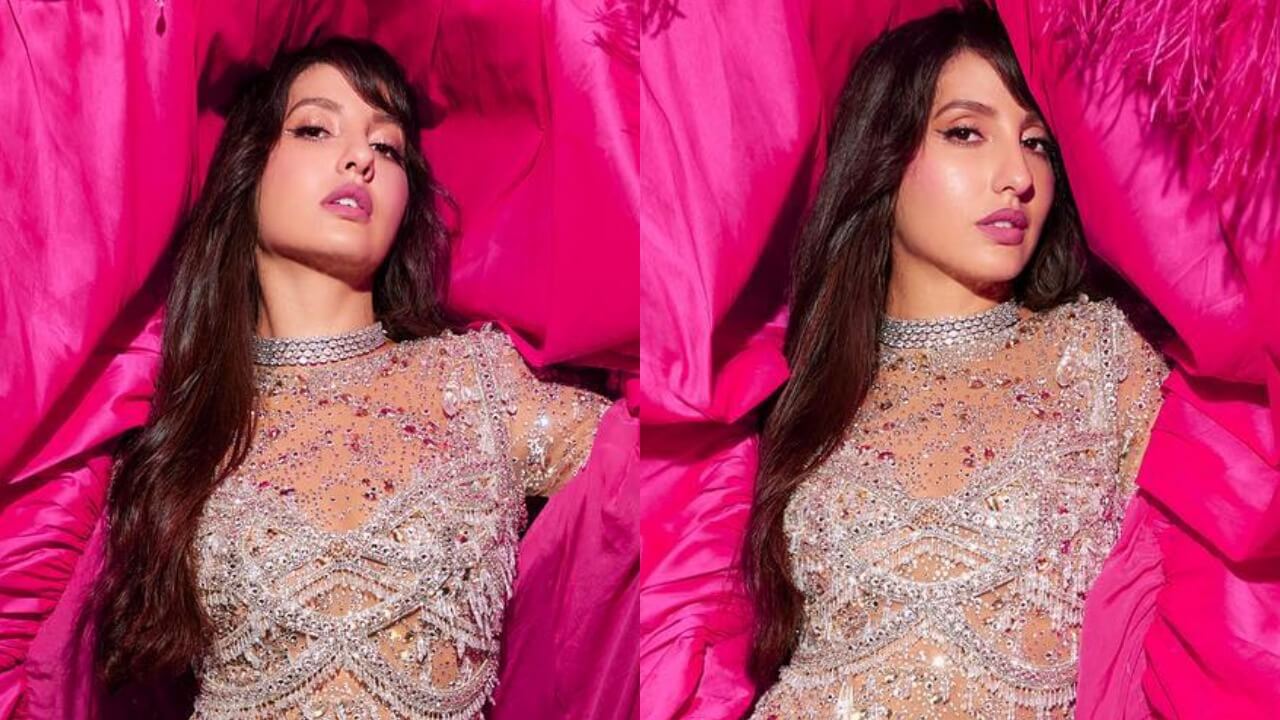 Nora Fatehi is all about Glam and sparkles in this custom catsuit, see pics 801652