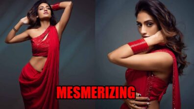 Nussrat Jahan Looks Mesmerizing In Glamorous Red Saree: See Pics