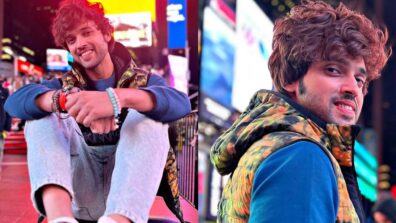 Parth Samthaan poses in front of Times Square, New York City, talks about fun memories