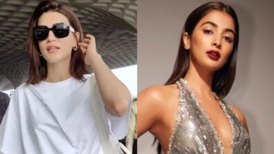 Pooja Hegde burns hearts in cut-out shimmery dress, Kriti Sanon keeps it simple in airport fashion statement