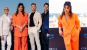 Priyanka Chopra’s bossy spin in tangerine oversized pantsuit is making stir, watch