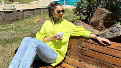 Rakul Preet Singh Keeps It Classy In Yellow Shirt And Blue Jeans