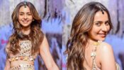 Rakul Preet Singh’s dramatic swirl in mirror work lehenga is pure delight