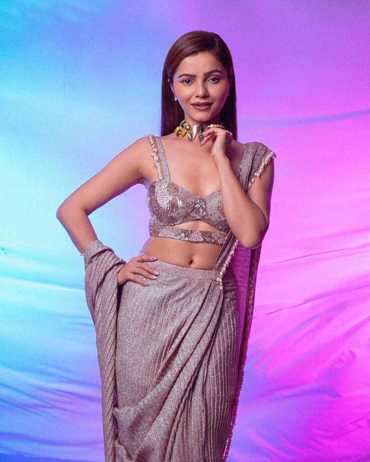 Rubina Dilaik outshines in glittery pre-draped saree, pics inside 797561