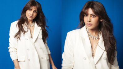 Samantha Ruth Prabhu Teaches To Boss It Up In White Pantsuit, See Pics