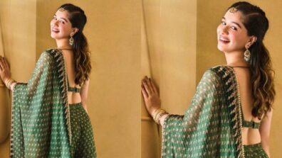 Sara Tendulkar stuns in irresistible Anita Dongre backless lehenga, (trending pic alert)