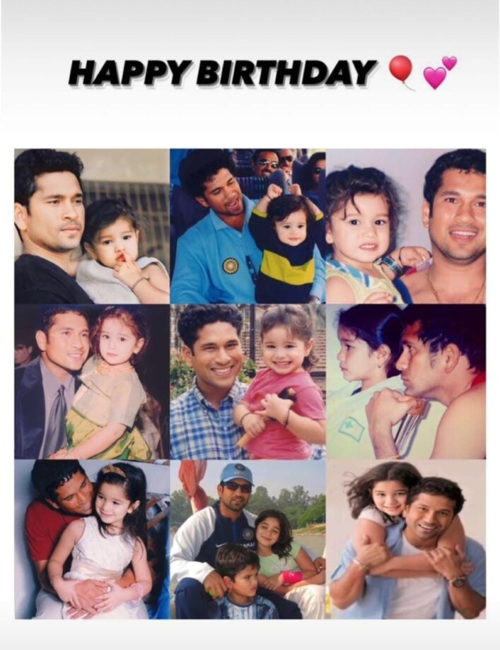 Sara Tendulkar's Sweet Wish For Daddy Sachin Tendulkar For Birthday 800558