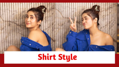 Shivangi Joshi Exudes The Perfect Style In This Denim Blue Shirt Style; Check Here