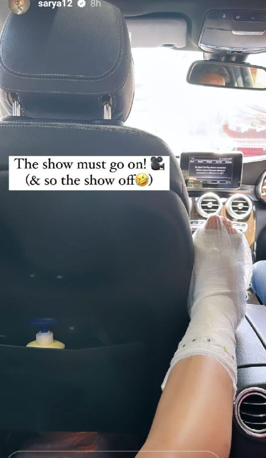 Shraddha Arya heads to work with fractured leg, says 'the show must go on' 794201