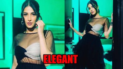 Shruti Haasan Looks Uber Glam In A Sheer Black Dress, Check Photos