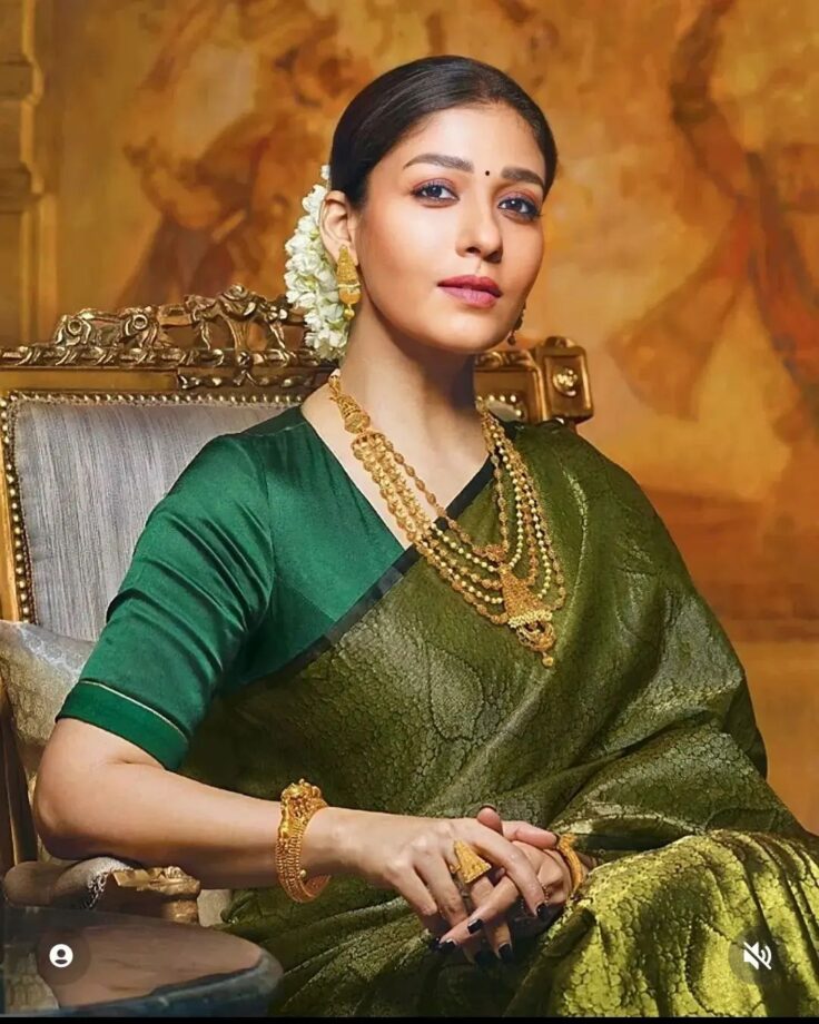 Sneak Peek Into Nayanthara's Gold Accessories In Traditional Drapes 794798