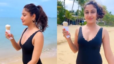 Surbhi Chandna’s casual stroll in black monokini stabs hearts