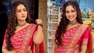 Take the ‘gulaabi’ traditional saree code from Ashi Singh, pics inside