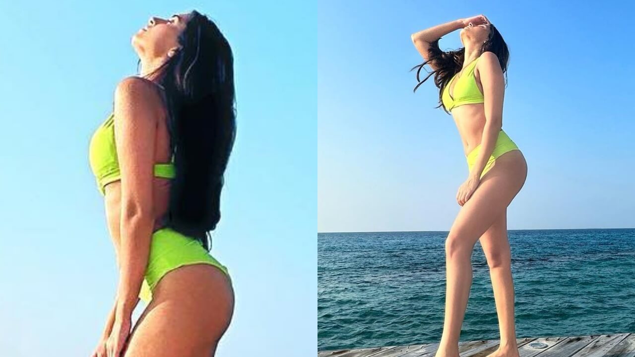 Tara Sutaria sets Maldives on fire in green bikini, we are sweating 800463