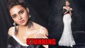 Tejasswi Prakash Shares Breathtaking Look In White Strappy Shimmery Gown