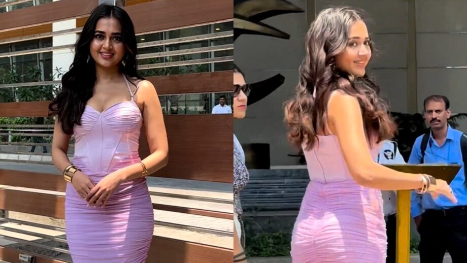 Tejasswi Prakash's lavender bodycon outfit is vogue goals 795612