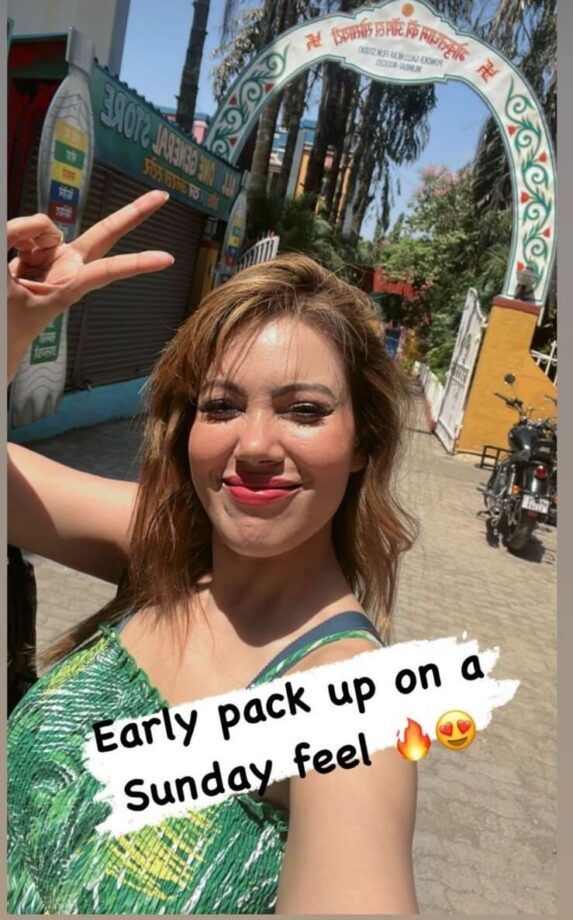 TMKOC diva Munmun Dutta enjoys morning workout, gets early packup from sets on Sunday 800366