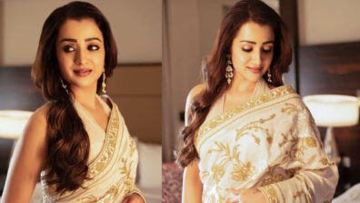 Trisha Krishnan Goes Regal In White Saree, Simplicity Wins Hearts