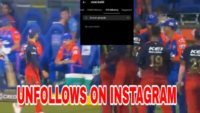 Virat Kohli unfollows Sourav Ganguly on Instagram after ‘hand shake controversy’