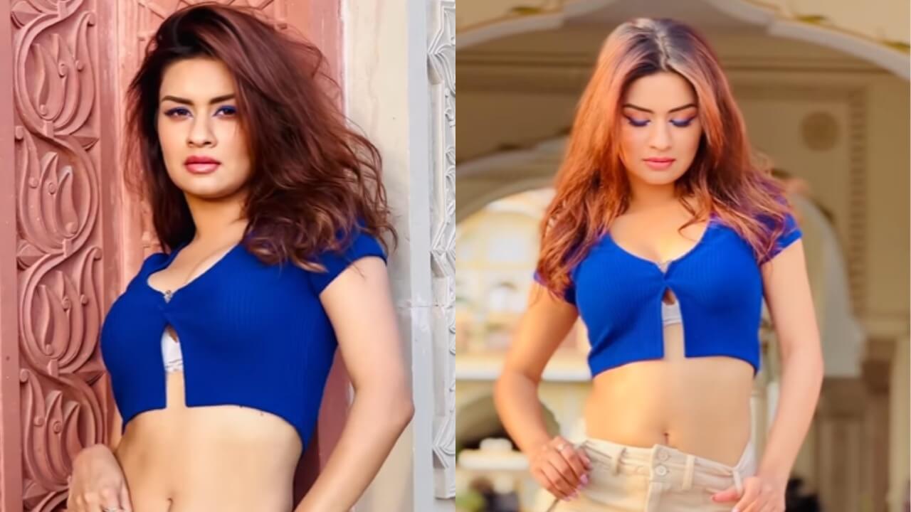 Watch: Avneet Kaur flaunts sensuality in blue crop top and shorts, we are crushing 794905