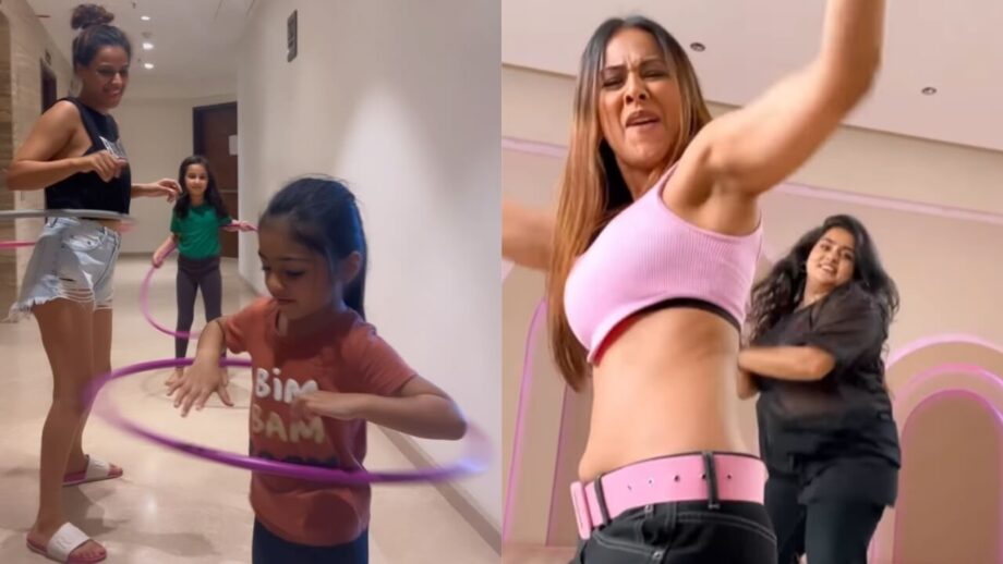 Watch: Nia Sharma grooves to "Ho Jayegi Balle Balle", takes Hoola Hoop challenge with girl gang 802868