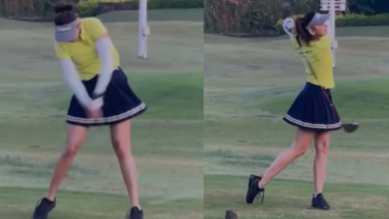Watch: Rakul Preet Singh tries her hand at golf, fans love it 794478