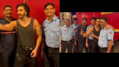 Watch: Ranveer Singh poses with brave firefighters to click selfies, video melts internet