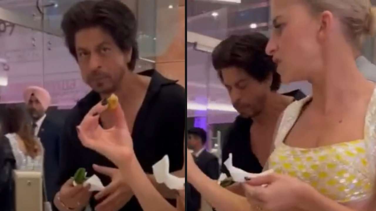 Watch: Shah Rukh Khan enjoys 'desi paan' in viral footage, netizens love it 794394