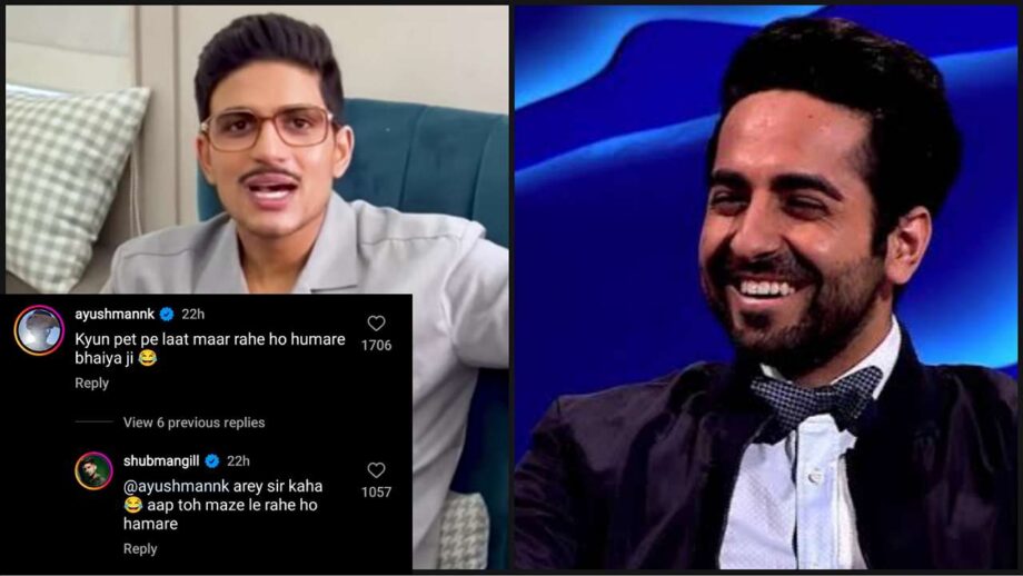 Watch: Shubman Gill is hunting for Bollywood roles, Ayushmann Khurrana says, "kyun pet pet laath..." 801933