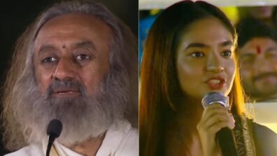 Watch: Sri Sri Ravi Shankar giving advice to Baal Veer fame Anushka Sen on ‘trust issues’