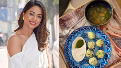 Which Yummy Delicacy Hina Khan Is Enjoying? Find Out