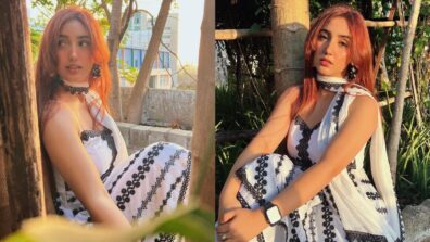 Ashnoor Kaur’s beautiful Bohemian vibe in white and black is too good to handle