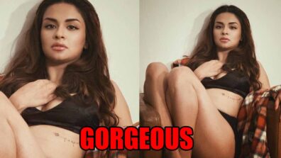 Avneet Kaur flaunts curvaceous midriff in black bralette and hot shorts, see photo