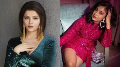 Bigg Boss Babes: Rubina Dilaik and Sumbul Touqeer Khan in shimmery bodycon outfits, a visual delight