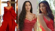 Bold Videos Alert: Kriti Sanon, Nora Fatehi, Pooja Hegde and spicy red outfits, a visual delight