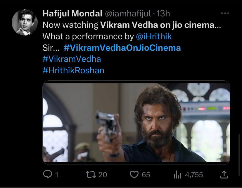 Fans floored by Hrithik Roshan’s powerful performance in Vikram Vedha as the film drops on OTT 806534