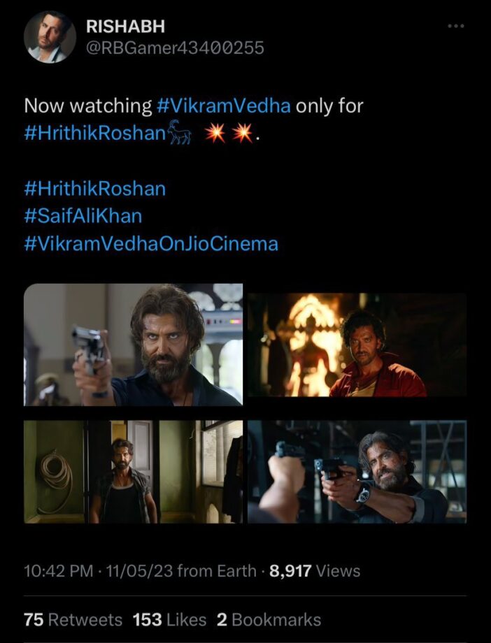 Fans floored by Hrithik Roshan’s powerful performance in Vikram Vedha as the film drops on OTT 806537