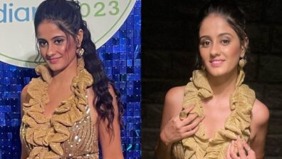 ‘Ghum Hai Kissikey Pyaar Mein’ fame Ayesha Singh is raising heat in golden shimmery dress, we are in love