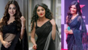 Hina Khan, Shivangi Joshi, And Pranali Rathod: YRKKH Divas In Black Sarees
