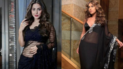 Hina Khan VS Nia Sharma: Who Slew The Black See-Through Saree Better?