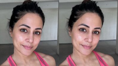 Hina Khan’s sweaty selfie after gym is workout goals