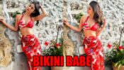 Mouni Roy flaunts her perfect curves in printed red bikini, fans love it