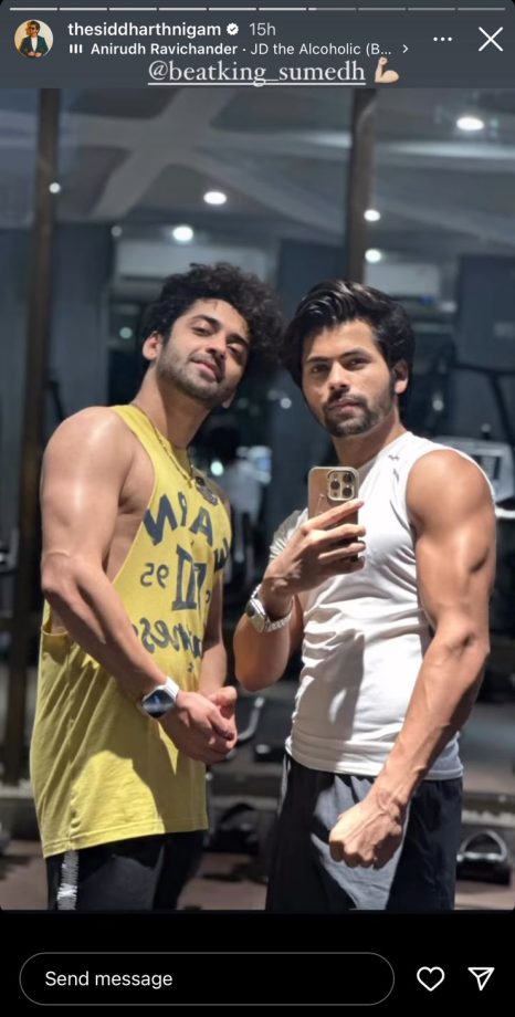 In Pic: Siddharth Nigam and Sumedh Mudgalkar caught in swagger moments at gym 811686