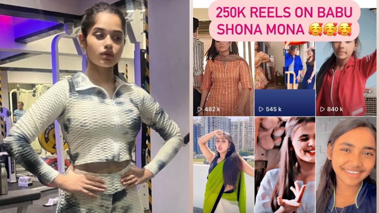 Jannat Zubair Rahmani trains hard in gym, celebrates 250k reels on 'Babu Shona Mona' song 805589