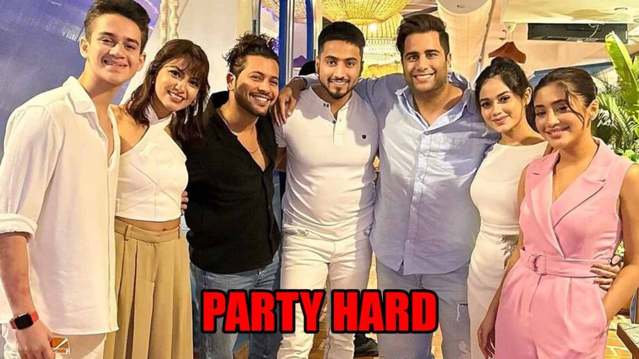 Khatron Ke Khiladi gang Shivangi Joshi, Jannat Zubair, Jannat Zubair, Nishant Bhat, Faisu party hard at Rajiv Adatia’s birthday, see photo 805173