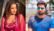 Monalisa Looks Sizzling In Satin Gown, Vikrant Singh Feels Love